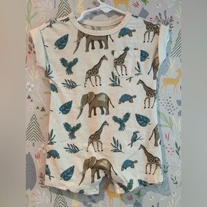 Size 3-6 Month Little Planet by Carters Organic Cotton Jungle Print Romper